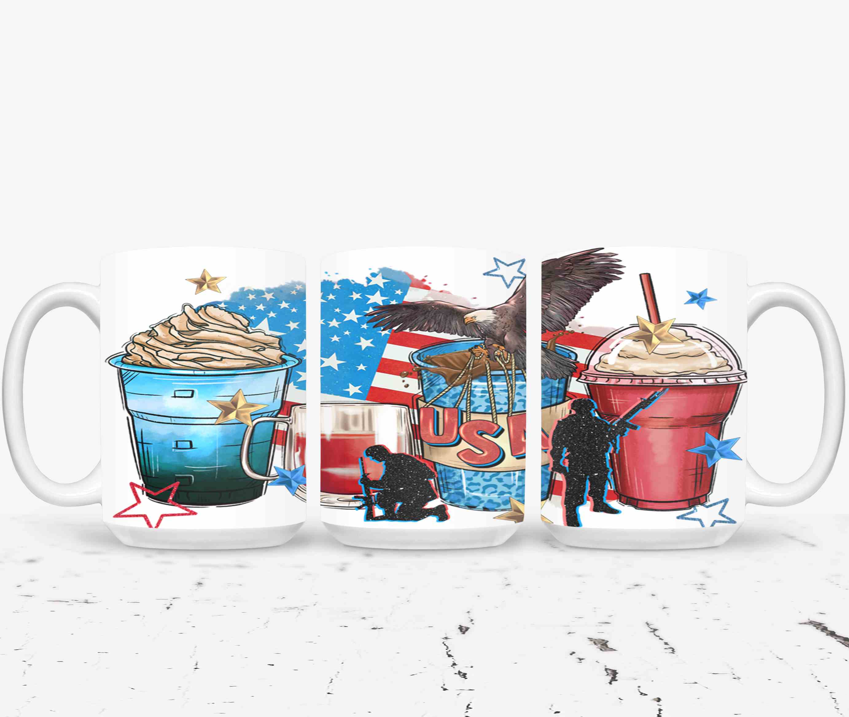 4th of July Coffee Cups-9918